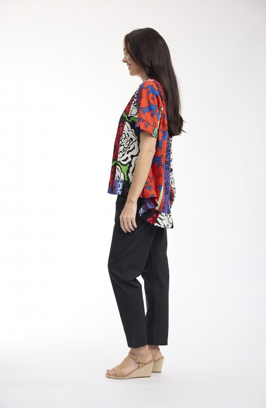 Orientique Womens Menton Top Frill