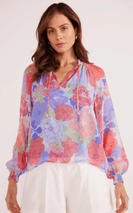 Minkpink Womens Belle Long Sleeve Blouse