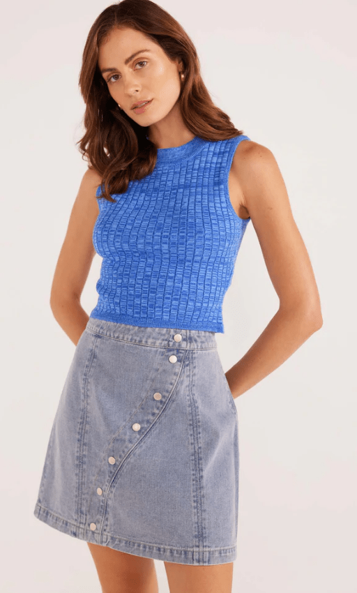 Load image into Gallery viewer, Minkpink Womens Jessie Denim Mini Skirt
