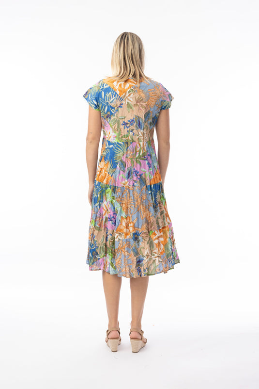 Orientique Womens Miramar Dress Layers Pockets