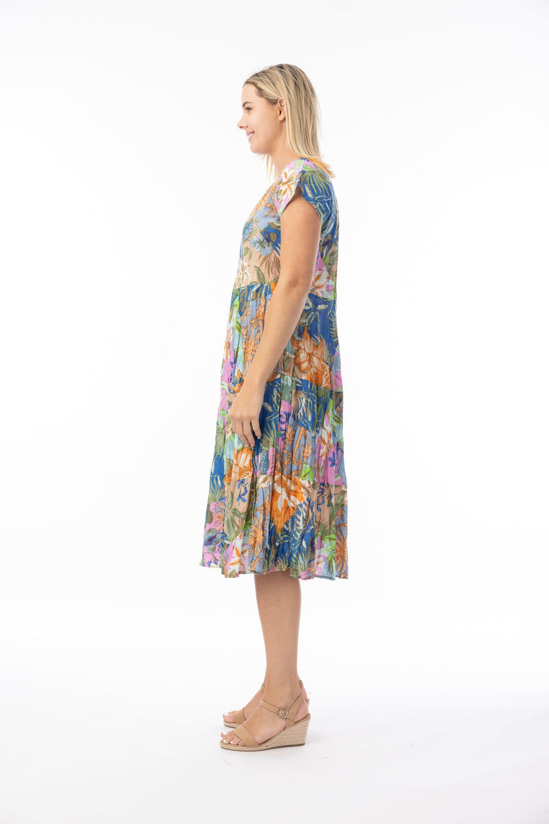 Load image into Gallery viewer, Orientique Womens Miramar Dress Layers Pockets
