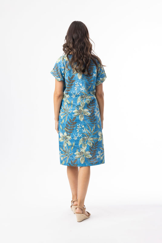 Orientique Womens Miramar Dress Reversible Short Sleeve