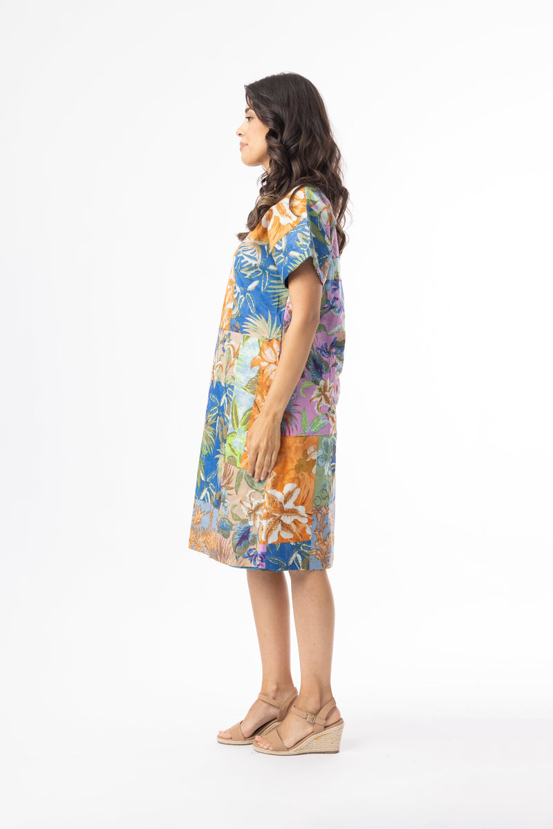 Load image into Gallery viewer, Orientique Womens Miramar Dress Reversible Short Sleeve
