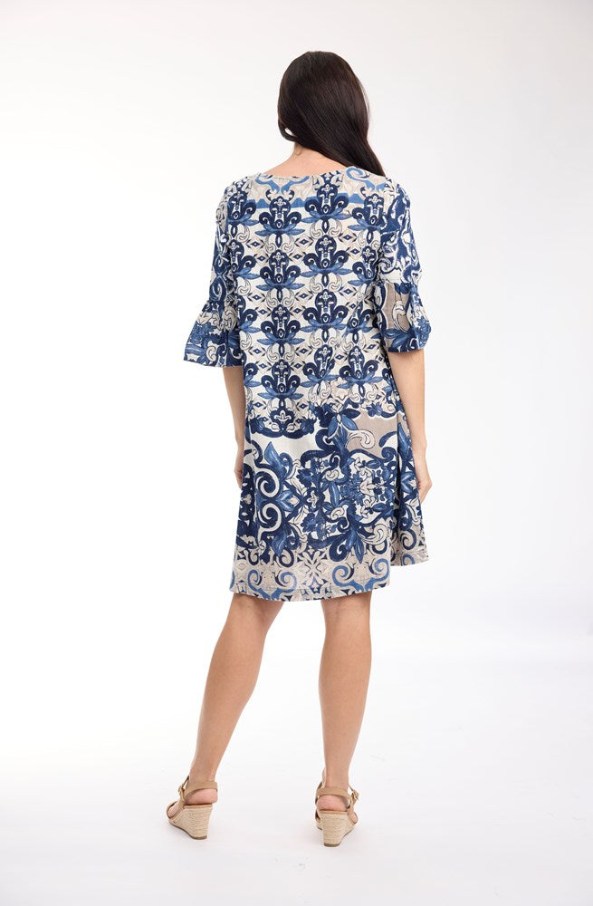 Load image into Gallery viewer, Orientique Womens Monaco Dress Contemporary Frill Sleeve

