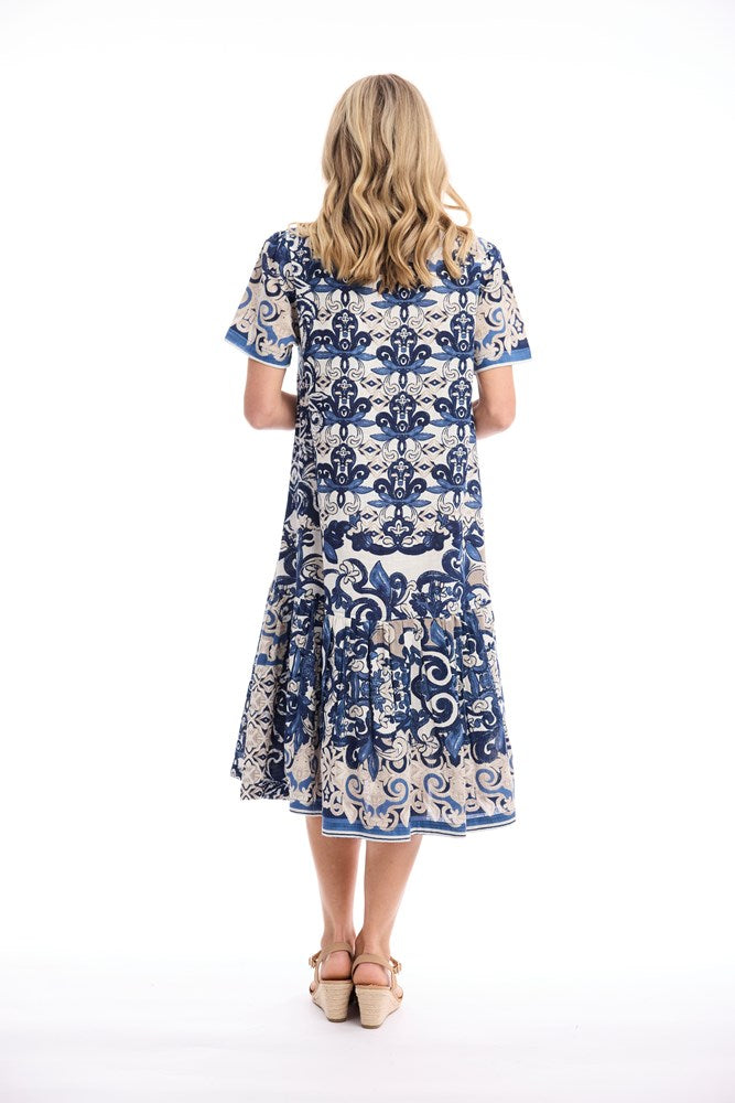 Load image into Gallery viewer, Orientique Womens Monaco Dress Patch Long

