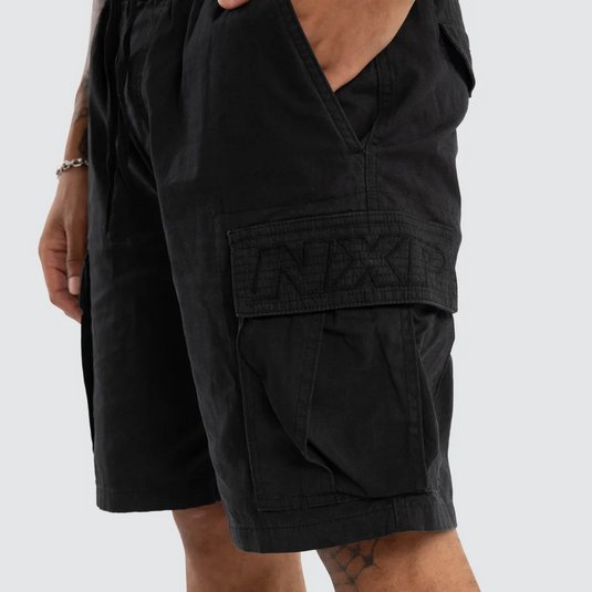 Nena & Pasadena Mens League Cargo Shorts - Black