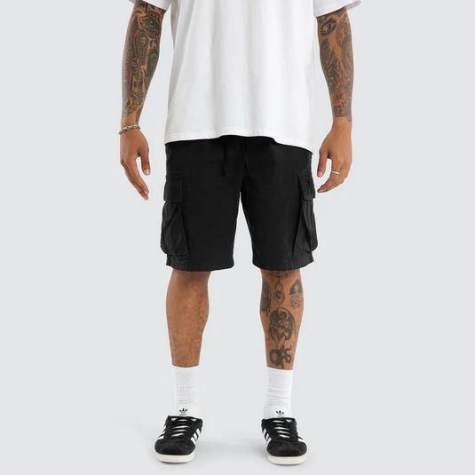 Nena & Pasadena Mens League Cargo Shorts - Black