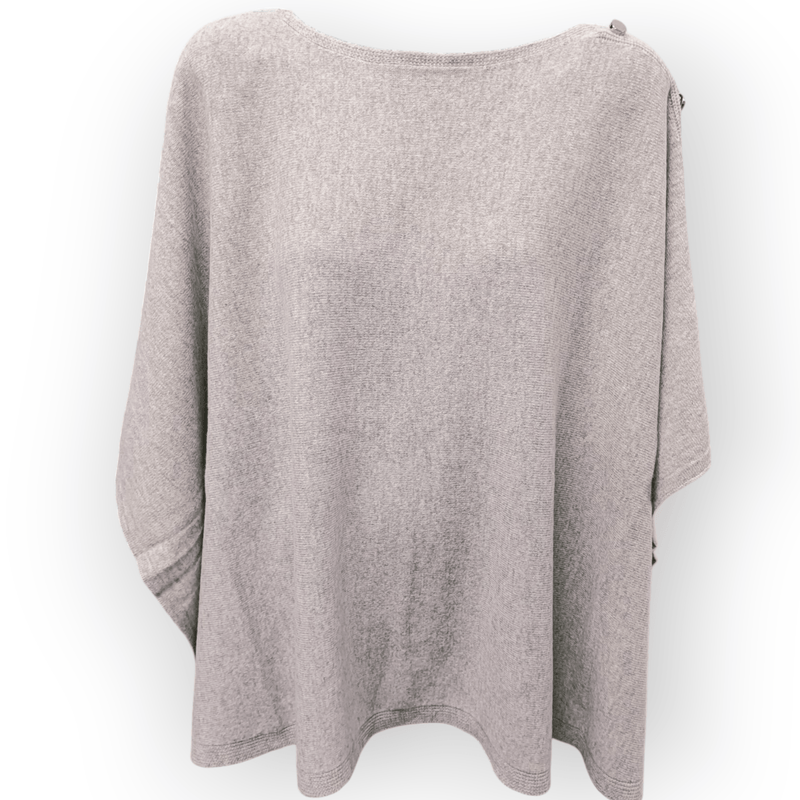 Load image into Gallery viewer, See Saw Womens 100% Luxe Merino Wool Poncho with Buttons
