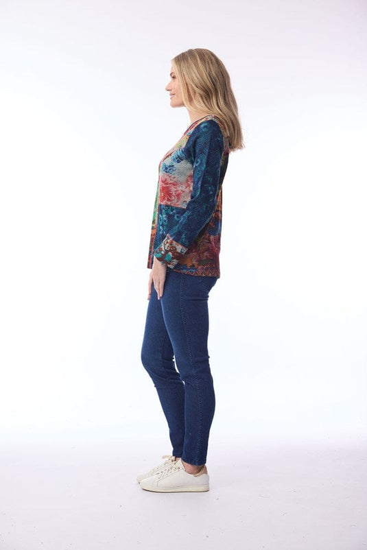 Orientique Womens Nippori Top Patch