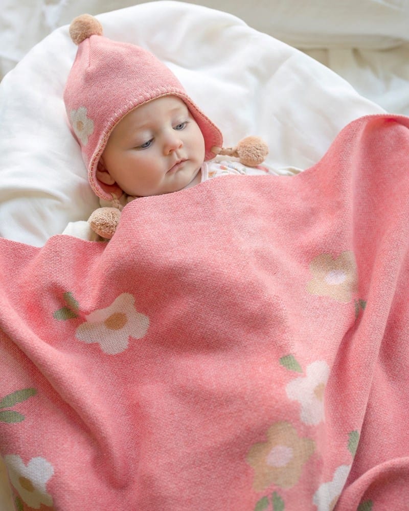 Load image into Gallery viewer, Toshi Baby Organic Blanket Mystical - Rosie Posie

