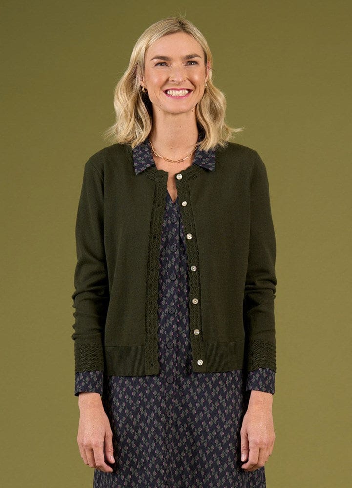 Load image into Gallery viewer, Charlie Jane Womens Edgeware Cardigan - Khaki
