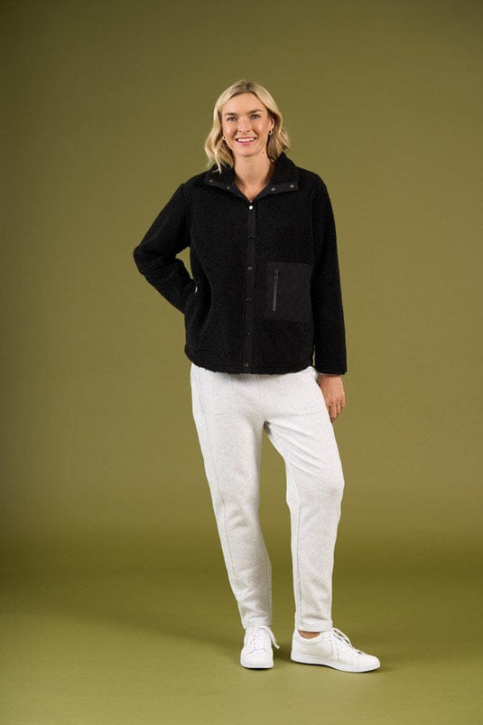 Charlie Jane Womens Hamiliton Sherpa - Black