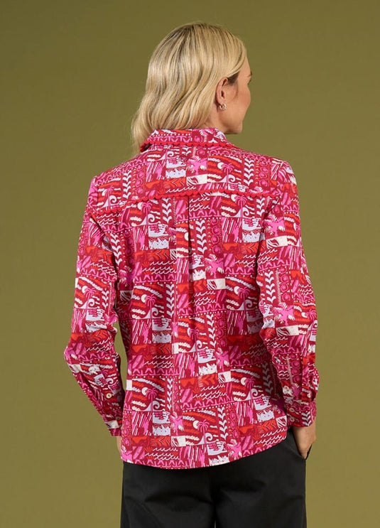 Charlie Jane Womens Levin Shirt - Sea Scape