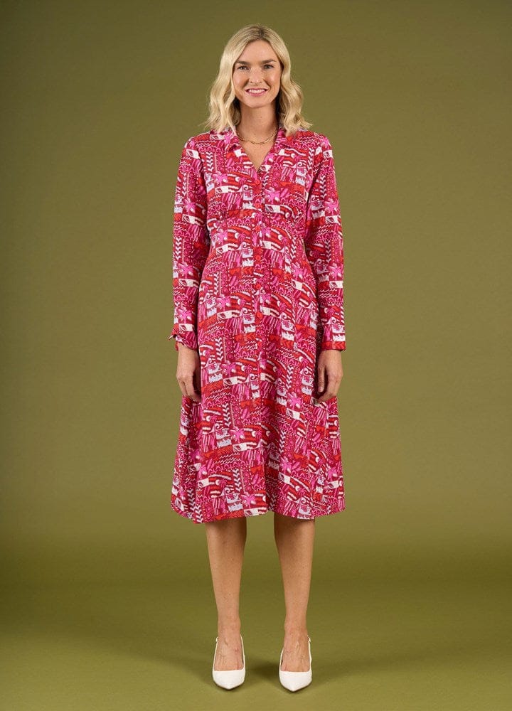 Load image into Gallery viewer, Charlie Jane Womens Britomart Dress - Sea Scape
