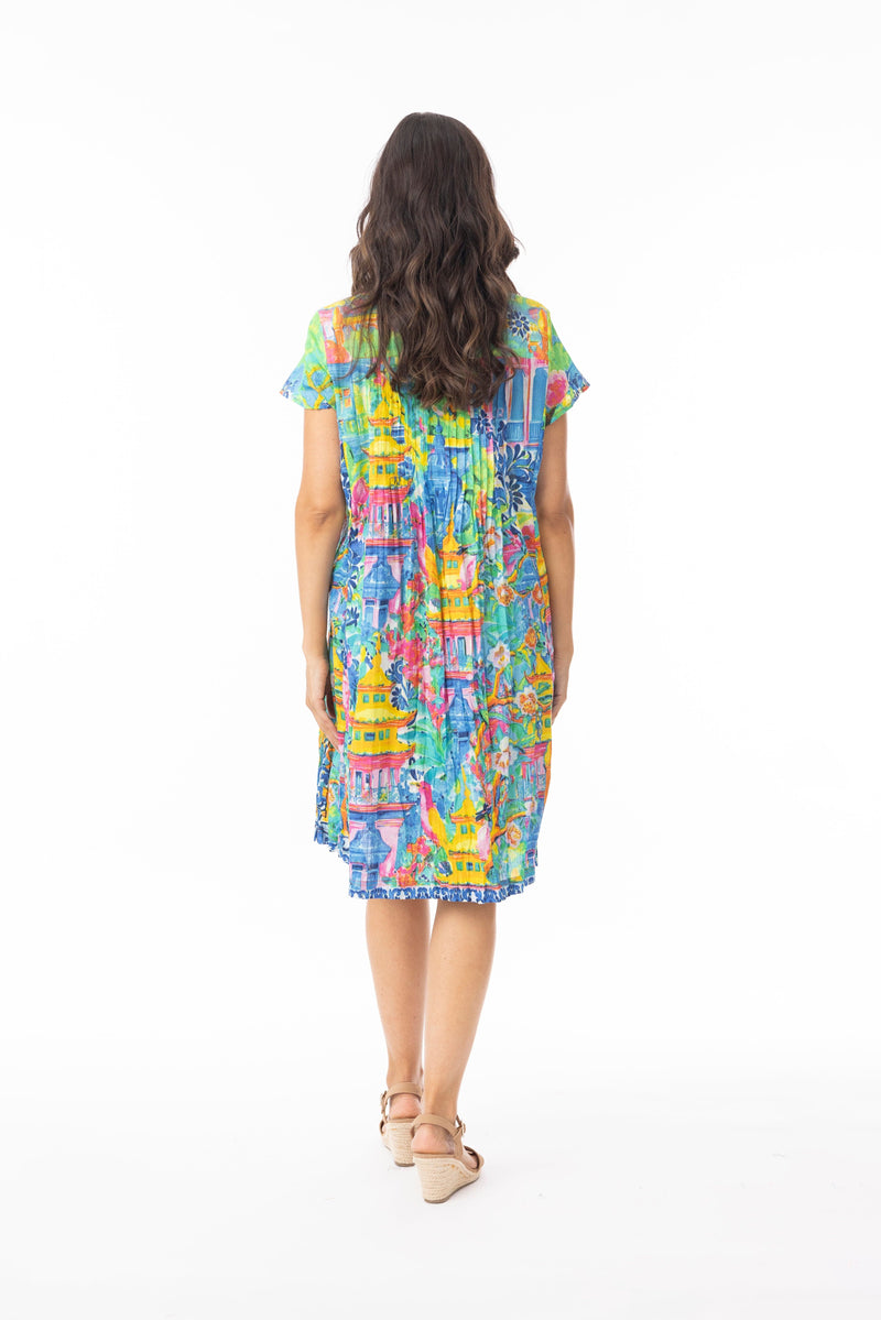Load image into Gallery viewer, Orientique Womens Okayama Dress Ezy Fit
