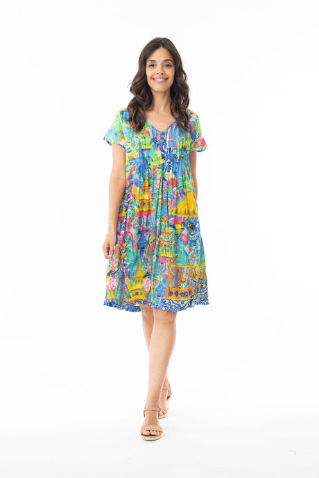 Orientique Womens Okayama Dress Ezy Fit