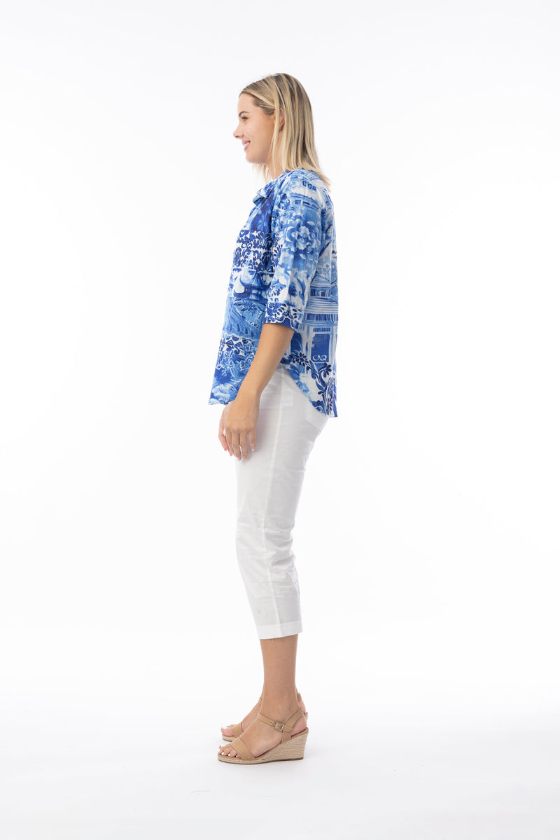 Load image into Gallery viewer, Orientique Womens Okayama Top Collar
