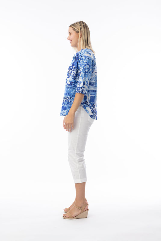 Orientique Womens Okayama Top Collar