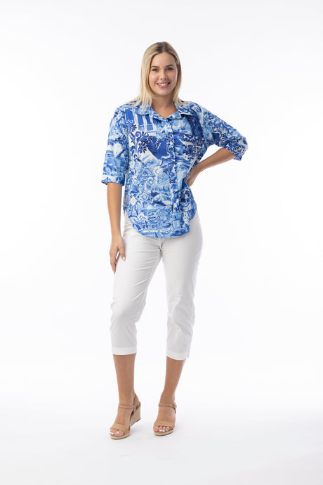Orientique Womens Okayama Top Collar