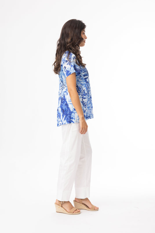 Orientique Womens Okayama Top Pleated