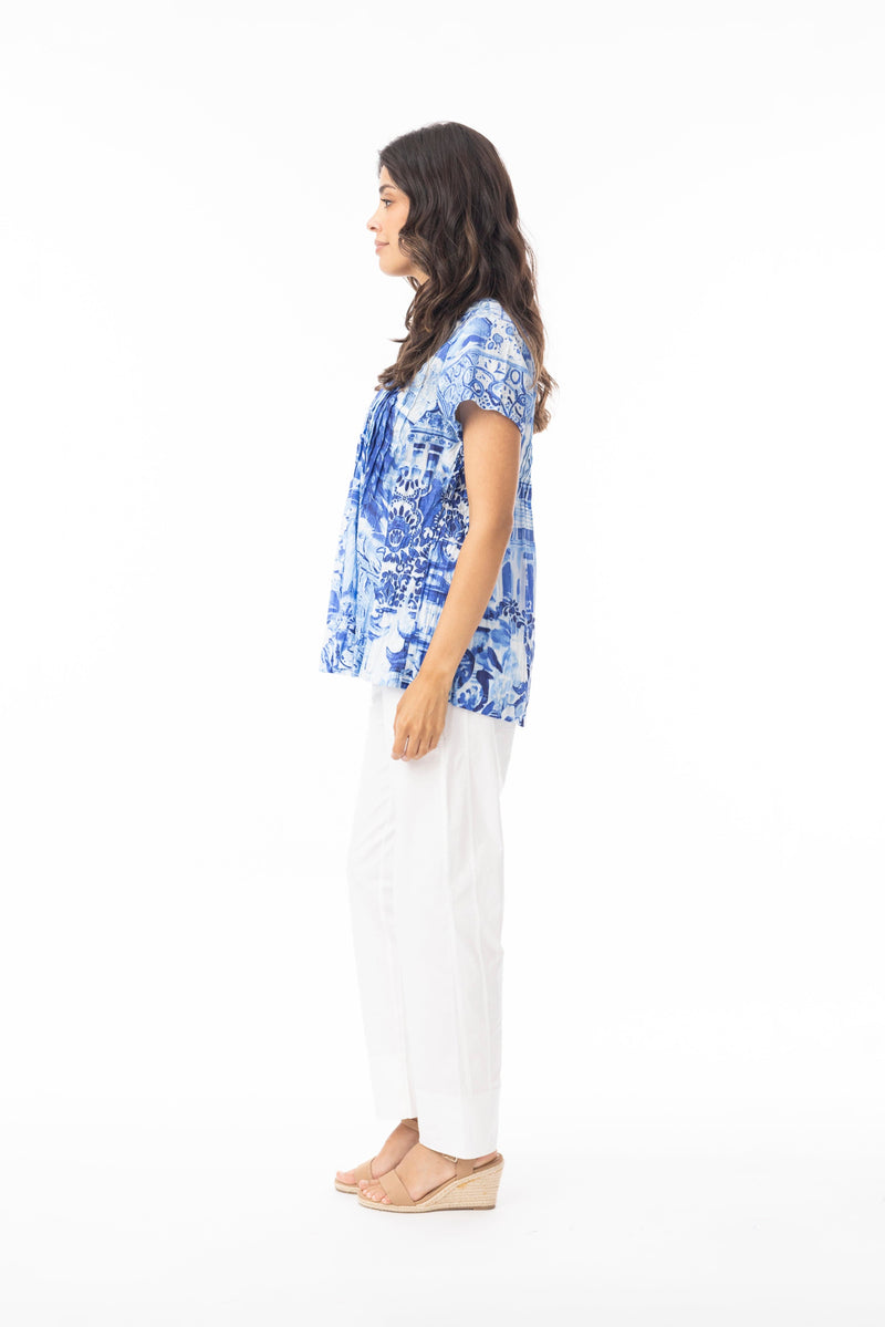 Load image into Gallery viewer, Orientique Womens Okayama Top Pleated
