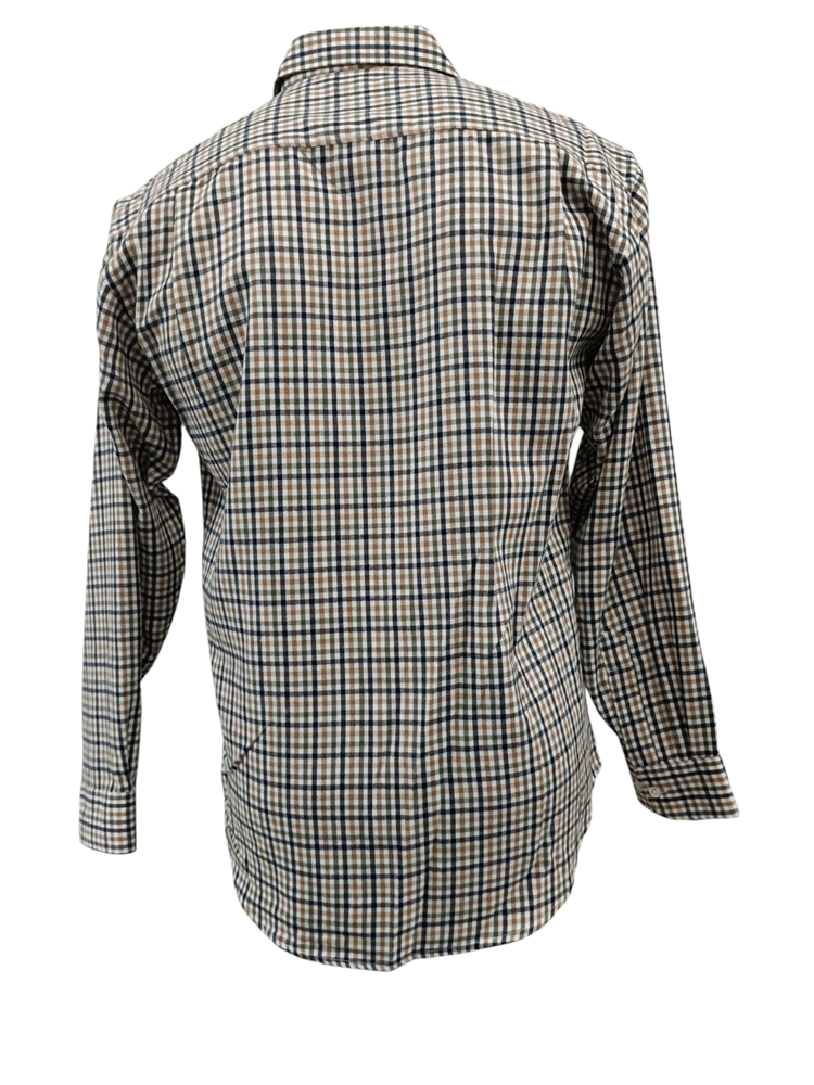 Load image into Gallery viewer, Bisley Mens Long Sleeve Brushed Cotton Shirt - Olive Check
