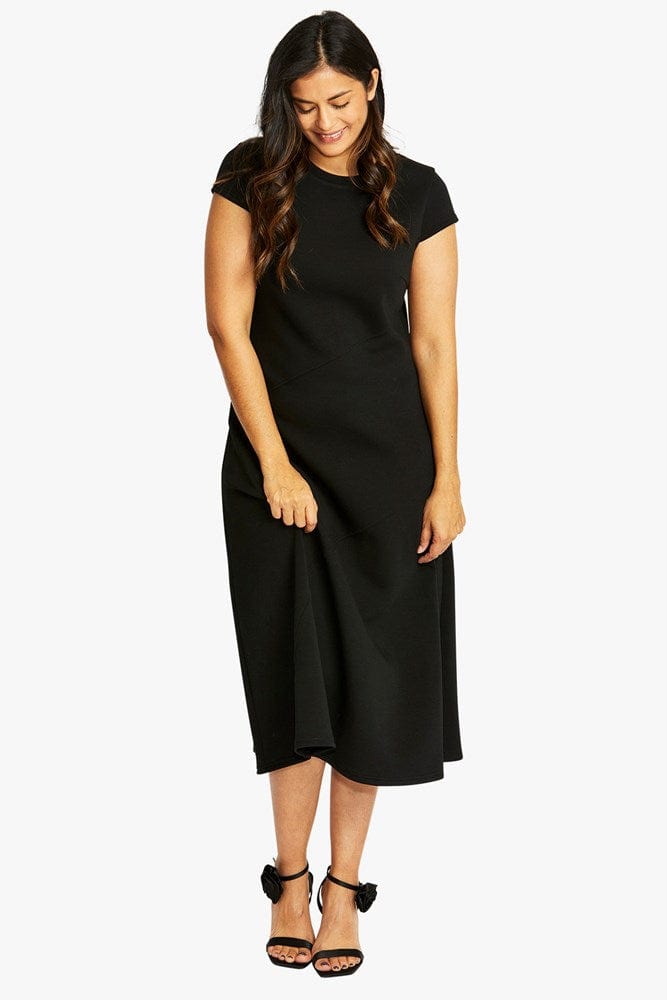 Load image into Gallery viewer, Pingpong Womens Ponti Seamed Dress
