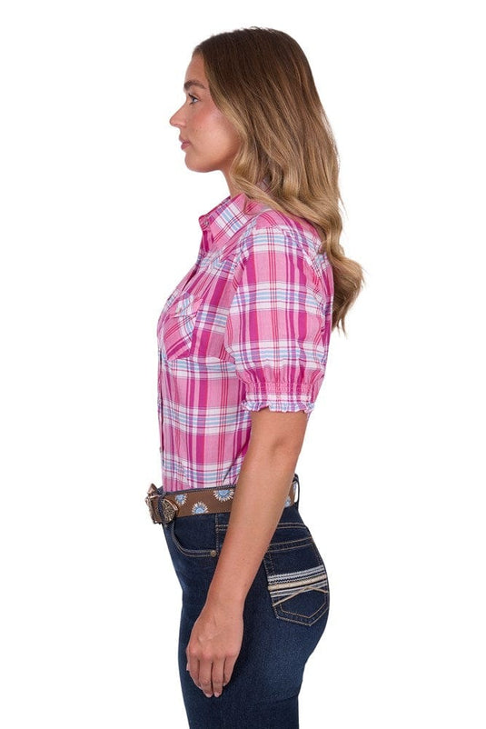 Pure Western Womens Leni Short Sleeve Shirt