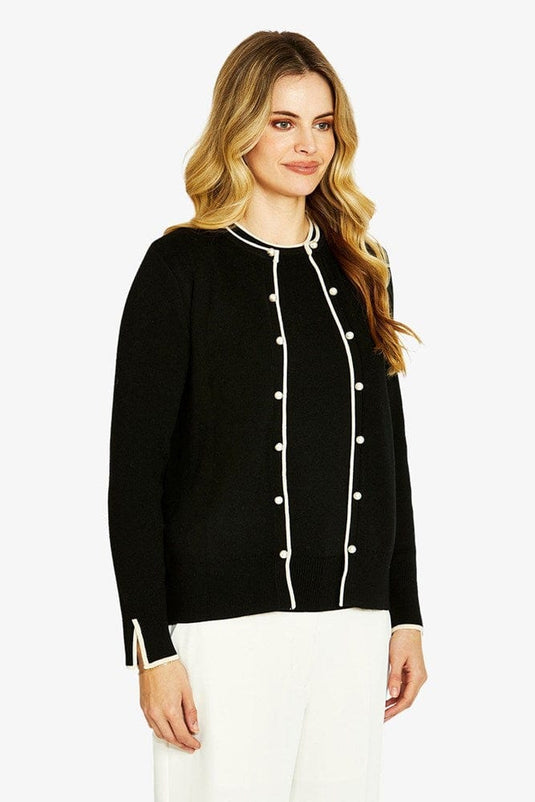 Pingpong Womens Penny Tipped Cardigan