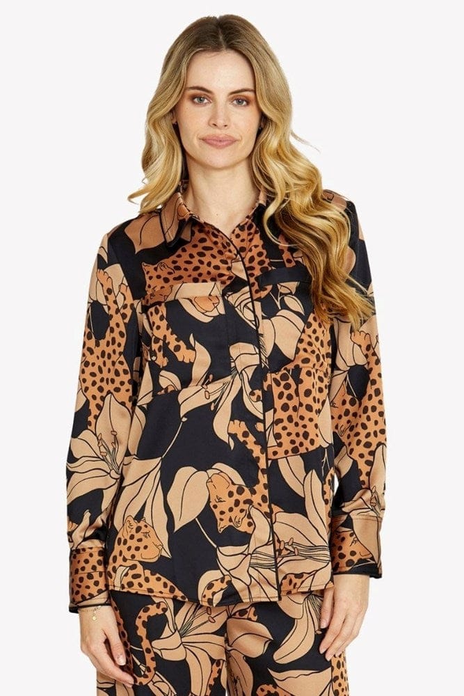 Load image into Gallery viewer, Pingpong Womens Spliced Animal Shirt
