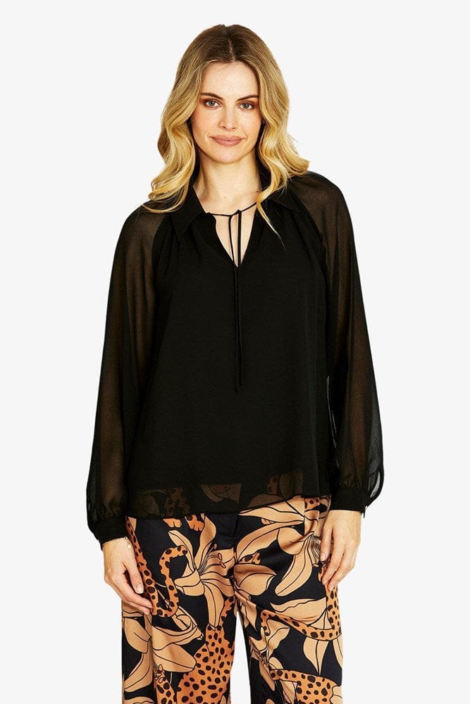 Load image into Gallery viewer, Pingpong Womens Delana Chiffon Top
