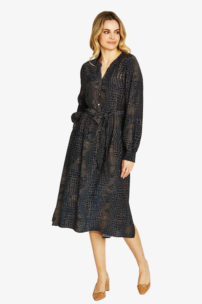 Load image into Gallery viewer, Pingpong Womens Alligator Midi Dress
