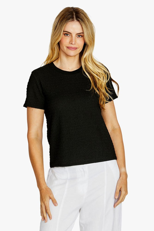 Pingpong Womens Alfie Textured Crew Tee