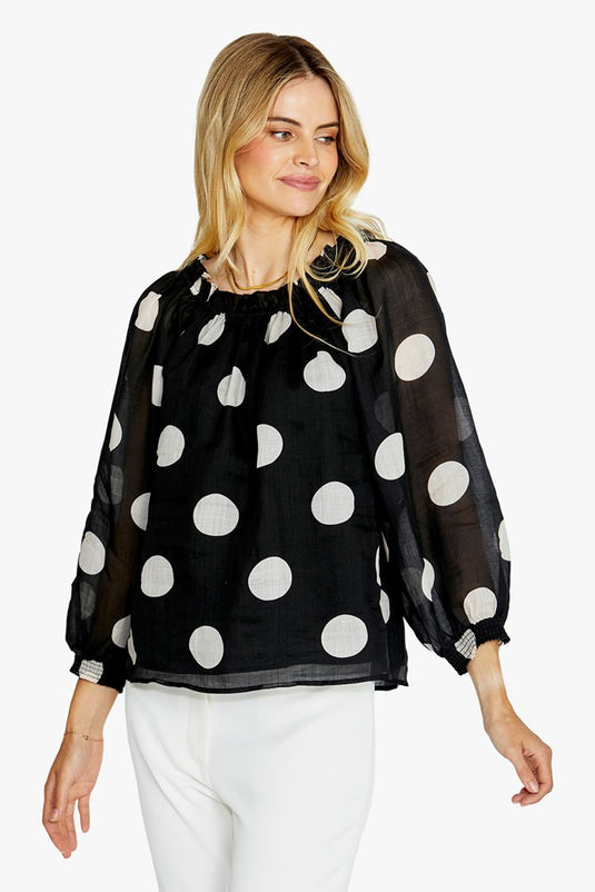 Pingpong Womens Rory Off Shoulder Blouse