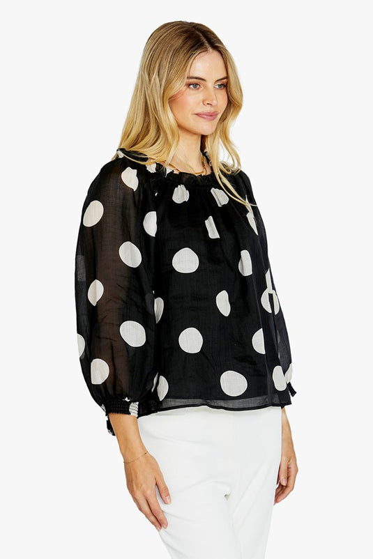 Pingpong Womens Rory Off Shoulder Blouse