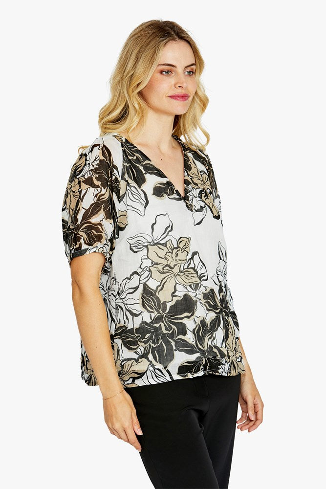 Load image into Gallery viewer, Pingpong Womens Eden Bubble Sleeve Top
