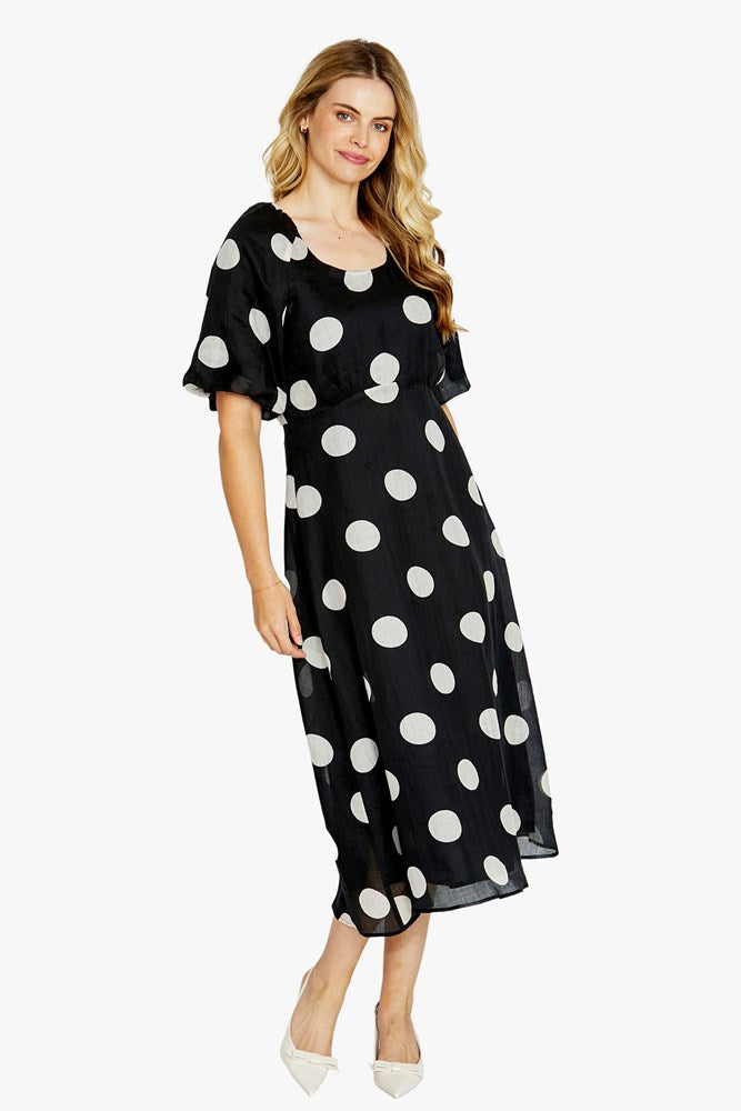 Load image into Gallery viewer, Pingpong Womens Loula Spot Maxi Dress
