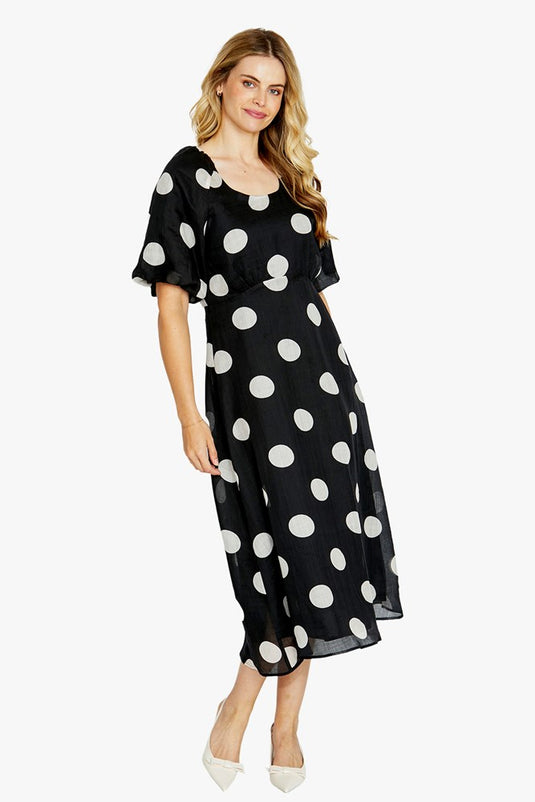 Pingpong Womens Loula Spot Maxi Dress