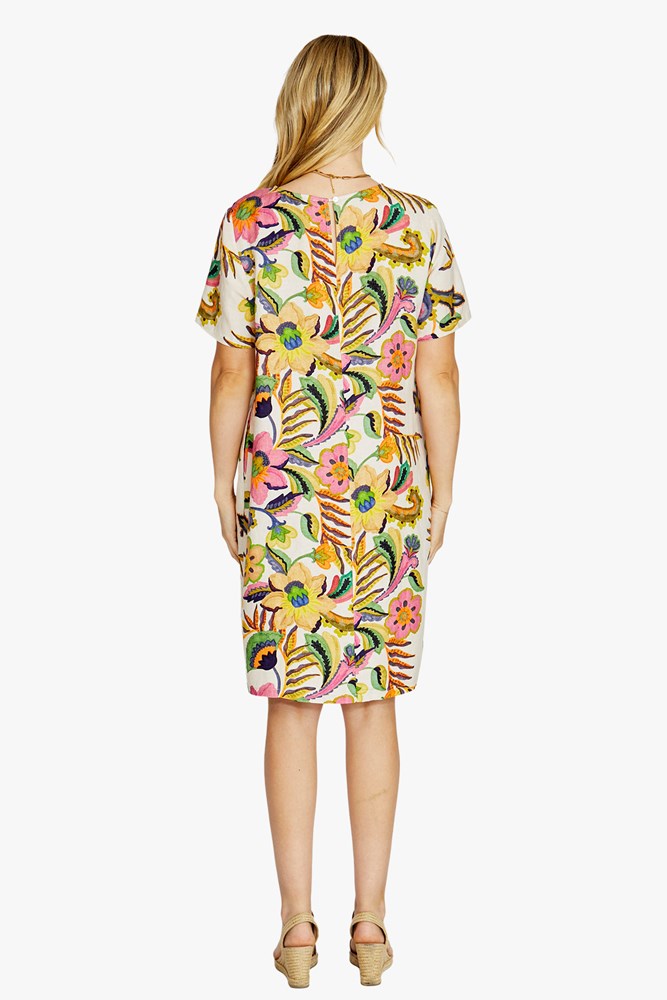 Load image into Gallery viewer, Pingpong Womens Tessa Short Sleeve Shift Dress

