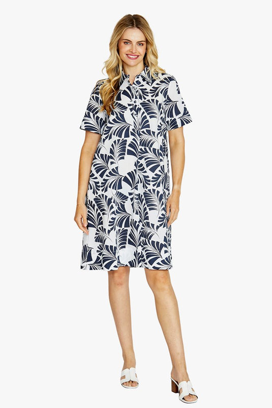 Pingpong Womens Flynn Desert Palm Swing Dress