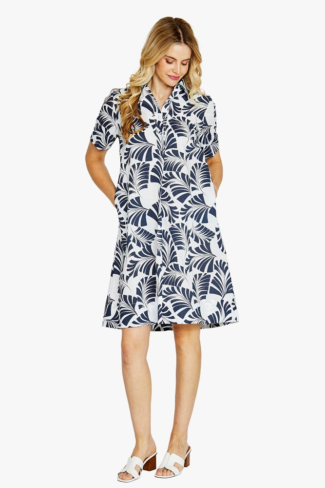 Load image into Gallery viewer, Pingpong Womens Flynn Desert Palm Swing Dress
