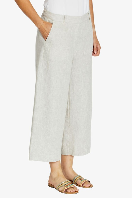 Pingpong Womens Clare Core Linen Culotte