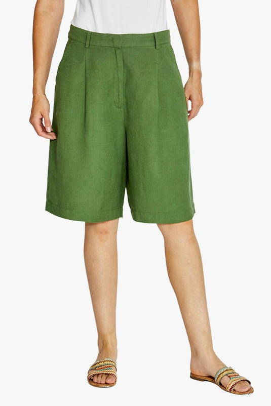 Pingpong Womens Amelia Front Tuck Short - Agave