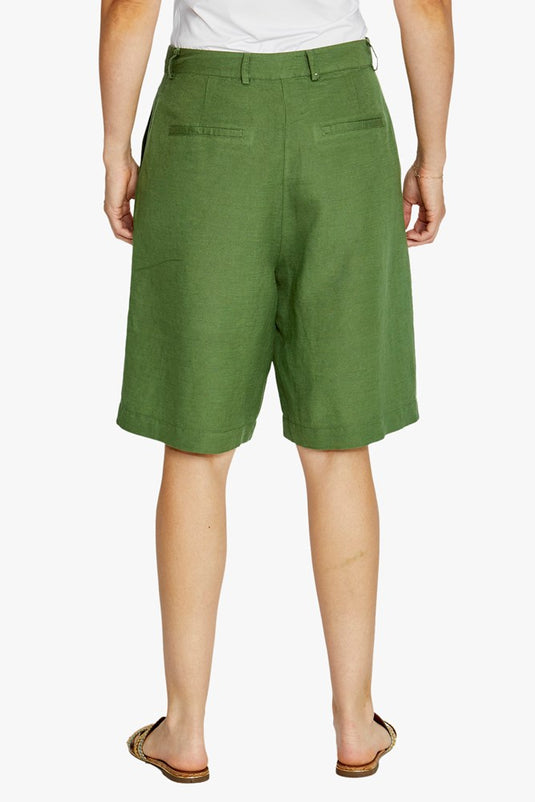 Pingpong Womens Amelia Front Tuck Short - Agave