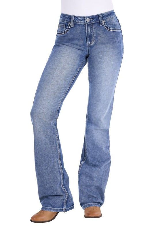 Pure Western Womens Julietta Relaxed Rider Jean