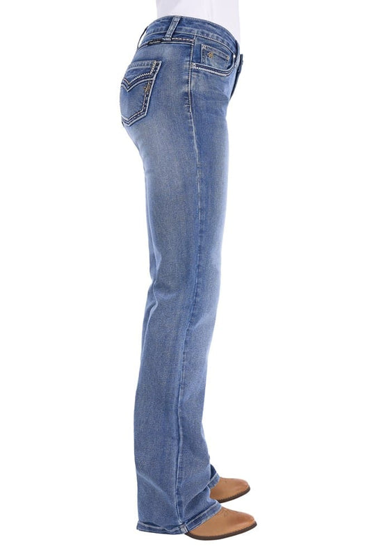Pure Western Womens Julietta Relaxed Rider Jean