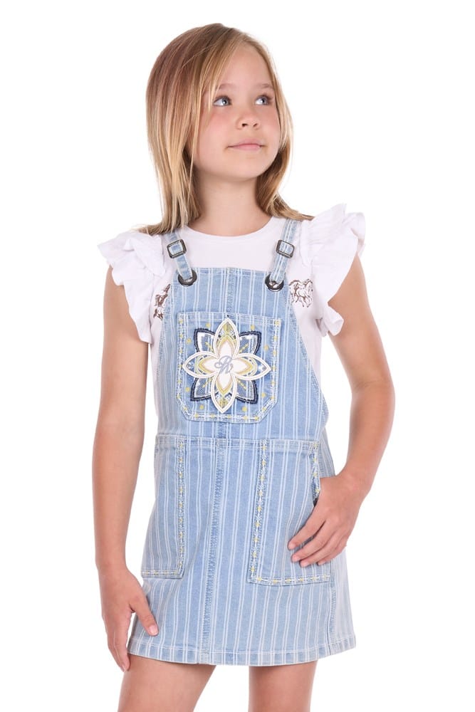 Load image into Gallery viewer, Pure Western Girls Freya Pinafore Dress

