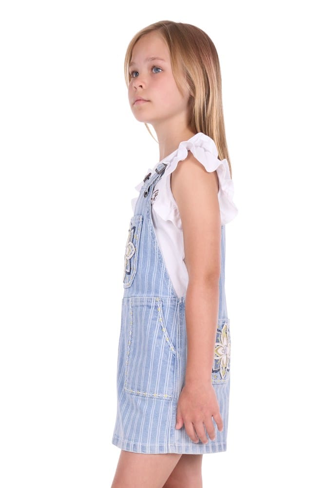 Load image into Gallery viewer, Pure Western Girls Freya Pinafore Dress
