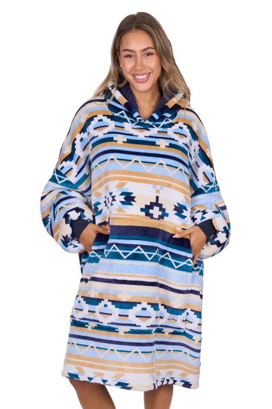 Pure Western Aztec Print Snuggle Hoodie