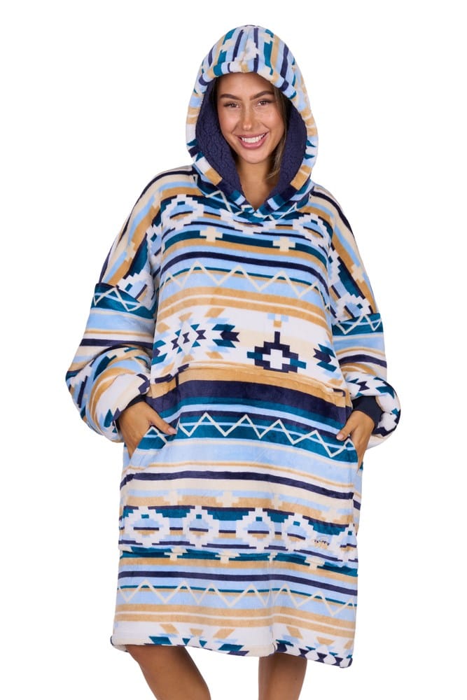 Load image into Gallery viewer, Pure Western Aztec Print Snuggle Hoodie

